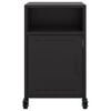 vidaXL Bedside Cabinets 2 pcs Black 36x39x59 cm Steel