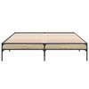 vidaXL Bed Frame without Mattress Sonoma Oak 160x200 cm