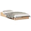 vidaXL Bed Frame Brown 75 x 190 cm Solid Pine Wood