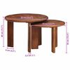 vidaXL Nesting Tables 2 pcs Honey Brown Solid Mango Wood
