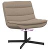 vidaXL Swivel Chair Cappuccino 63 x 75 x 76 cm PU