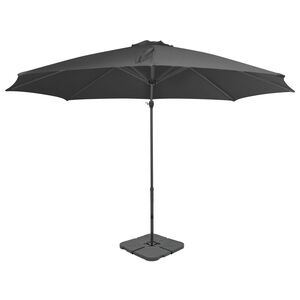 vidaXL Garden Parasol with Portable Base Anthracite
