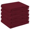 vidaXL Table Cloth 5 pcs Oval Wine Red 130 x 220 cm Polyester