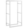 vidaXL Firewood Rack 50x28x94 cm Stainless Steel