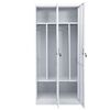 vidaXL Wardrobe Light Grey 80x50x180 cm Steel