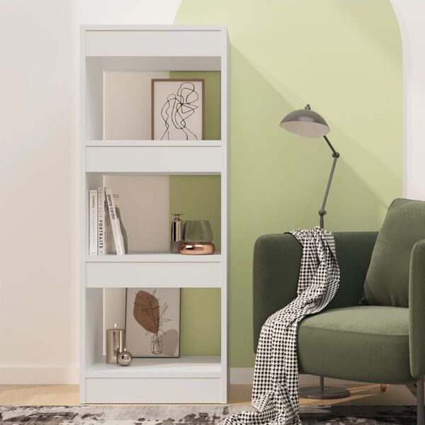 vidaXL Book Cabinet/Room Divider White 40x30x103 cm Engineered Wood