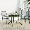 vidaXL Patio Table Round Anthracite &Oslash;110x72.5 cm Powder-coated Steel