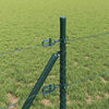 vidaXL Fence Post Grey 50 x 0.4 m (25 mm mesh) Steel and PVC