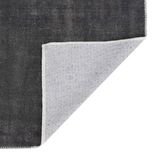 vidaXL Carpet Runner Washable Foldable Anthracite 60x300 cm Polyester