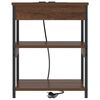 vidaXL Bedside Cabinet 2 pcs Brown Oak 41 x 31 x 51 cm Engineered Wood