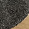 vidaXL Rug ISTAN High Pile Shiny Look Anthracite Ø 80 cm