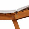 vidaXL Sun lounger Light Grey 184 x 55 x 64cm Solid Acacia wood