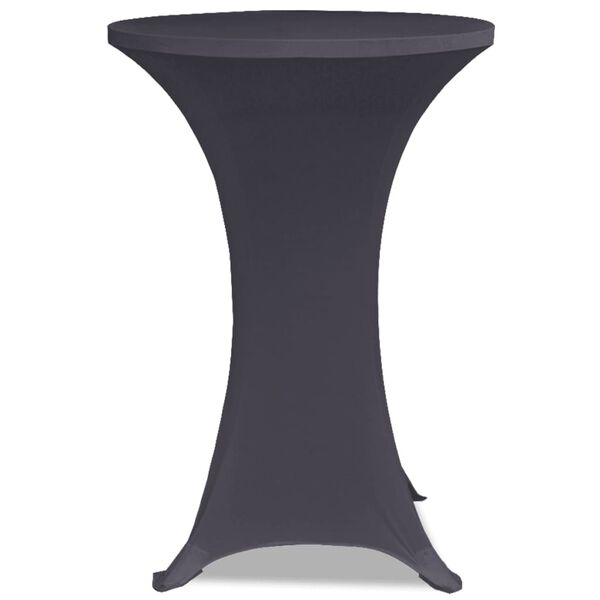 vidaXL Stretch Table Cover 4 pcs 60 cm Anthracite