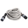 vidaXL Garden Hose with Spray Nozzle Silver 0.6" 30 m Stainless Steel