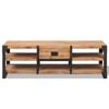 vidaXL TV Stand Solid Acacia Wood 140x40x45 cm