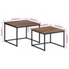 vidaXL Nesting Coffee Tables 2 pcs Solid Wood Teak