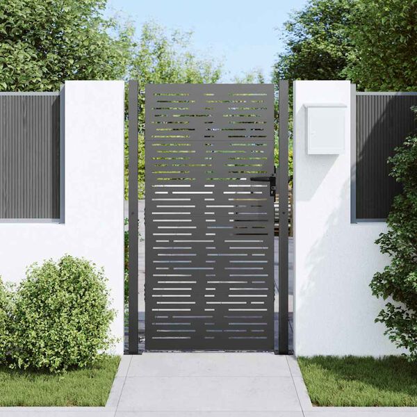 vidaXL Garden Gate 100x200 cm Corten Steel Square Design