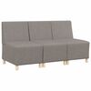 vidaXL Modular Sofa Unit Armless 3 pcs Taupe 55 x 74 x 82 cm Fabric