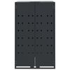 vidaXL Wheelie Bin Storage for 5 Bins Anthracite 345x79x117 cm Steel
