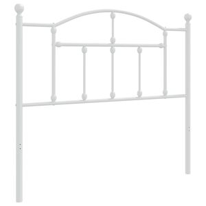vidaXL Metal Replace Headboard White 100 cm