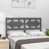 vidaXL Bed Headboard Grey 125.5x4x100 cm Solid Wood Pine