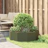 vidaXL Planter Olive Green 120 x 120 x 35 cm Steel