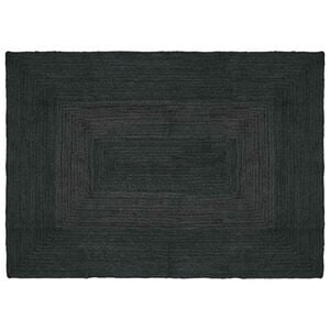 vidaXL Area Rug Dark Grey 120 x 170 cm Jute