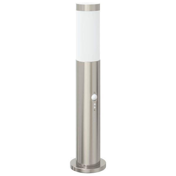 vidaXL Bollard Lights with Sensor 3pcs 50 cm Stainless Steel IP44