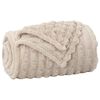 vidaXL Throw Blanket Beige 270 x 240 cm Fleece