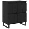 vidaXL Sideboard 2 pcs Black Oak 60 x 35 x 70 cm