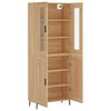 vidaXL Highboard Sonoma Oak 69.5x34x180 cm Engineered Wood