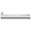 vidaXL Bed Frame with Drawer without Mattress White 100x200 cm