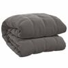 vidaXL Weighted Blanket Grey 220x235 cm King 11 kg Fabric