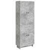 vidaXL Cabinet Set 2 pcs Concrete Grey 66 x 34.5 x 90 cm