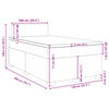 vidaXL Box Spring Bed with Mattress Taupe 120x200 cm Fabric