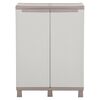 vidaXL Storage Cabinet with 2 Doors 68x37.5x91.5 cm Light Grey and Beige