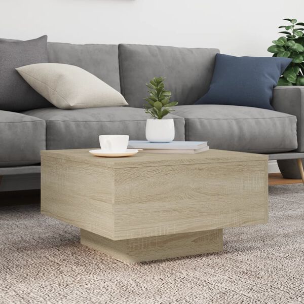 vidaXL Coffee Table Sonoma Oak 55x55x31 cm Engineered Wood
