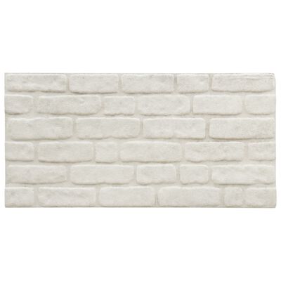 vidaXL 3D Wall Panels with White Brick Design 11 pcs EPS