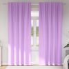 vidaXL Blackout Curtains with Rings 2 pcs Purple 245 x 140 cm