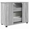 vidaXL Bathroom Cabinet with Drawer Grey Sonoma 76.5 x 35 x 64 cm