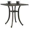 vidaXL Garden Table Bronze 53x53x53 cm Cast Aluminium