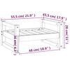 vidaXL Dog Bed 55.5x45.5x28 cm Solid Pine Wood