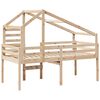 vidaXL High Sleeper Bed without Mattress 90x200 cm Solid Wood Pine