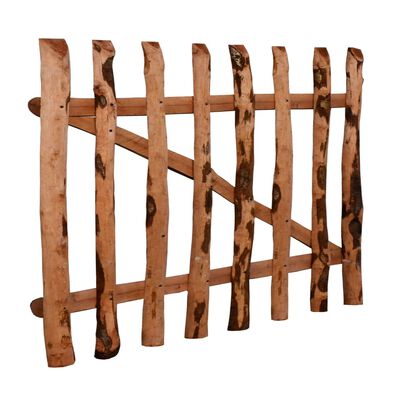 vidaXL Single Fence Gate Impregnated Hazel Wood 100x60 cm