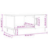 vidaXL Coffee Table White 90x50x40 cm Engineered Wood