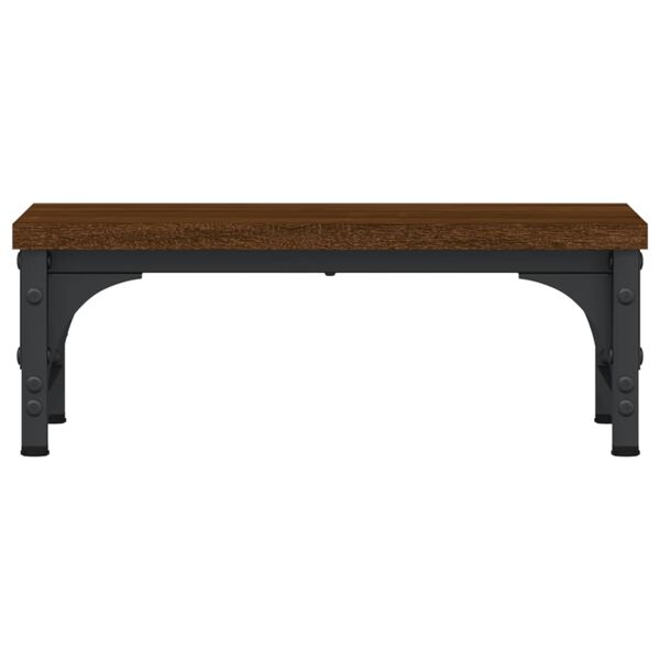 vidaXL Monitor Stand Brown Oak 37x23x14 cm Engineered Wood