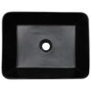 vidaXL Countertop Basin Black and Blue Rectangular 46x35.5x13 cm Ceramic