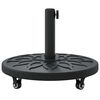 vidaXL Parasol Base Black &Oslash;38-48 mm PE and concrete and iron