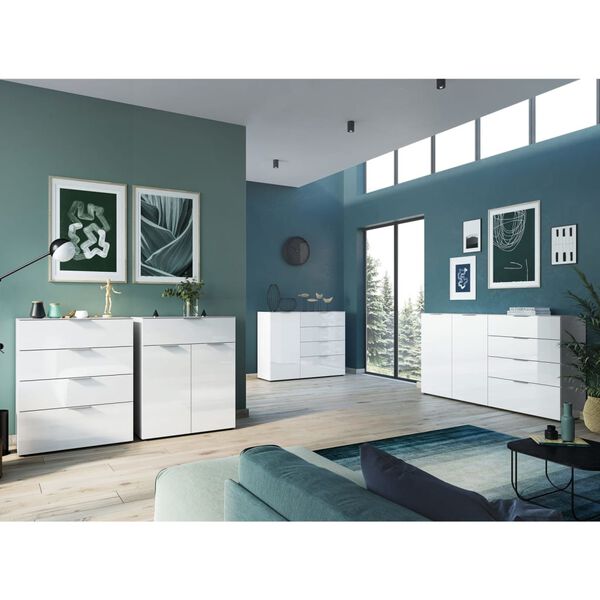 Germania Chest of 1 Drawer and 2 Doors GW-Oakland White