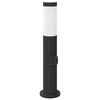 vidaXL Bollard Light with Outlet 50 cm Stainless Steel IP44